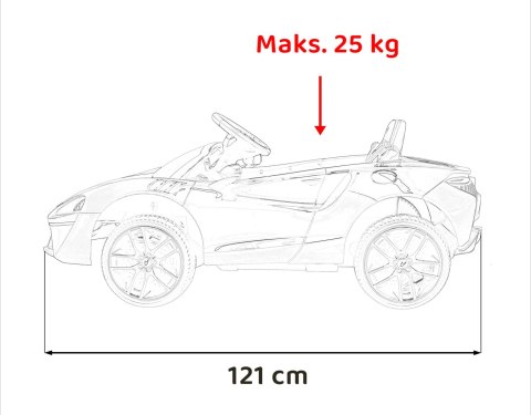 McLaren Artura na akumulator dla dzieci Czerwony + Napęd 4x4 + Pilot + Wolny Start + EVA + Audio LED