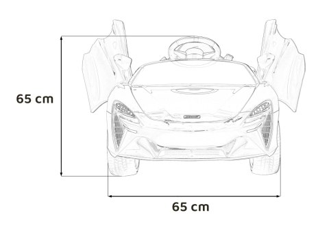 McLaren Artura na akumulator dla dzieci Pomarańczowy + Napęd 4x4 + Pilot + Wolny Start + EVA + Audio LED