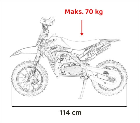 Cross dla Dzieci Motor Spalinowy RENEGADE 50R Czerwony