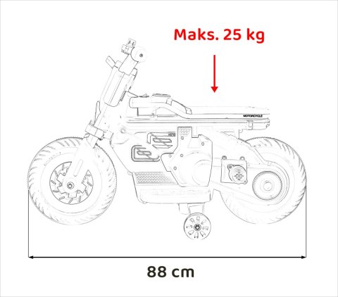 Pojazd Motorek Future 88 Biały