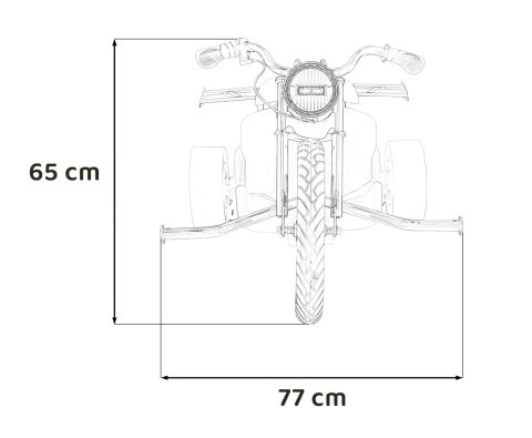 Pojazd DRIFT BIKE 21 Czerwony