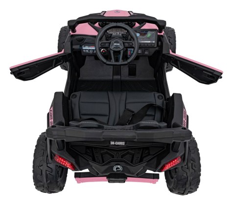 MOCNY BUGGY Can-am NA AKUMULATOR DLA DZIECI 4x200W 24V 5Ah 4x4 różowy