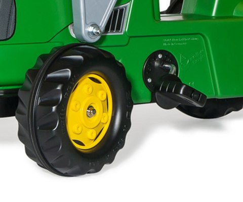 Rolly Toys 023110 Traktor Rolly Kid John Deere z łyżką i przyczepą