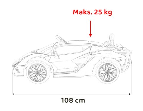 Pojazd Lamborghini SIAN Biały