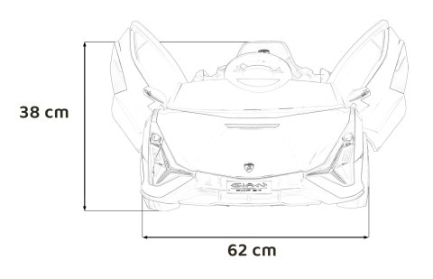 Pojazd Lamborghini SIAN Czerwony