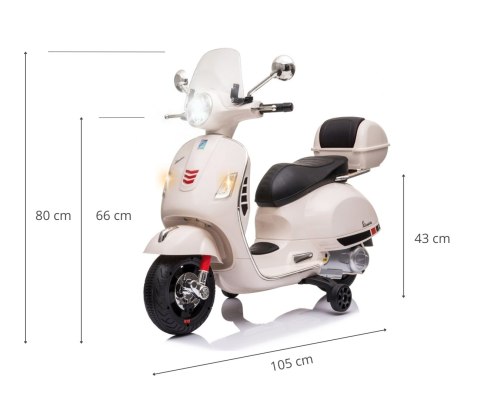 Milly Mally Pojazd na akumulator Vespa GTS Super White