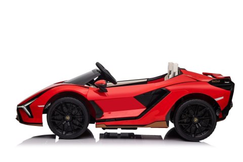 Samochód elektryczny dla dzieci lamborghini sian 4x100w 24v biały, dwuosobowy