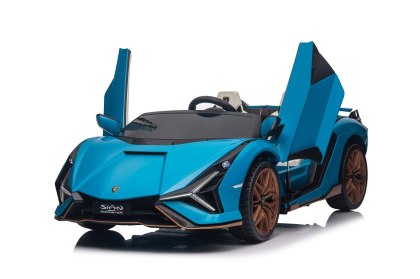 Elektryczny pojazd dziecięcy Lamborghini Sian, biały, dwumiejscowy, z silnikami 4x100W i 24V