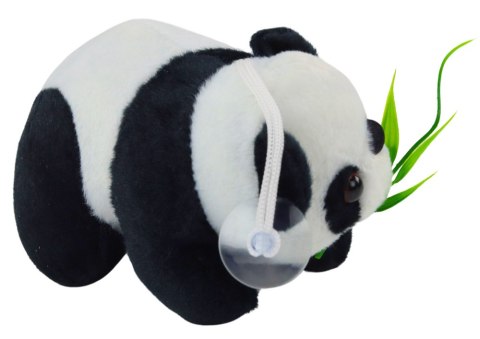 Pluszowa Panda Z Roślinką Maskotka Przyssawka Zawieszka 15cm