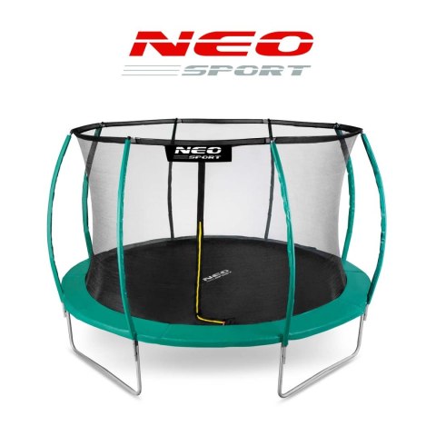 Trampolina ogrodowa 14ft/435cm z siatką, profilowanymi słupkami i drabinką Neo-Sport