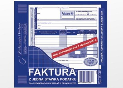 Druk-faktura A5 2/3 131-4E