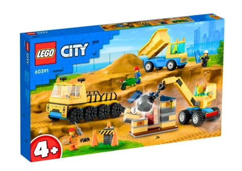 Klocki LEGO CITY Ciężarówki i Dźwig Z Kulą Wyburzeniową 60391