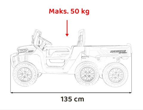 Auto na akumulator Pojazd Farmer Truck Speed 900 Biały PA.XMX-623B