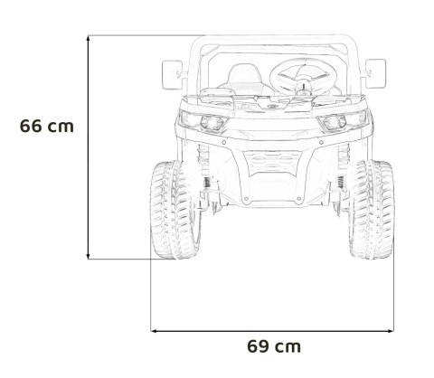 Auto na akumulator Pojazd Farmer Truck Speed 900 Biały PA.XMX-623B