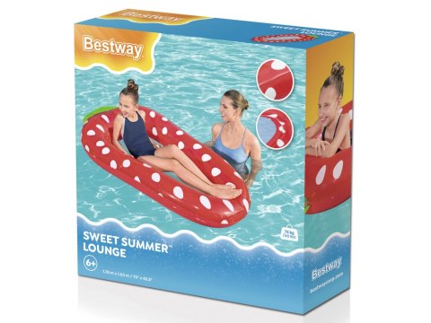 Bestway materac hamak wodny dla dzieci truskawka Sweet Summer 43644