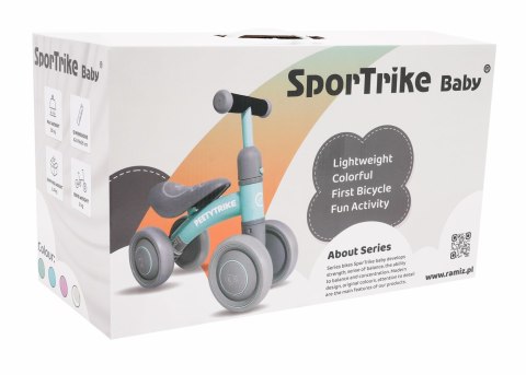 Rowerek biegowy Jeździk SPORTRIKE PettyTrike Z7 Biały PROMO