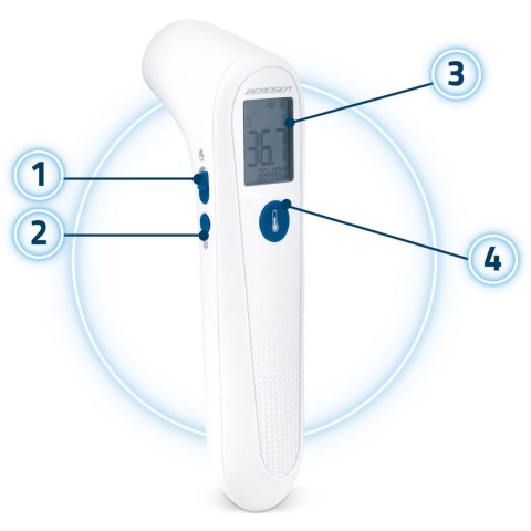 Termometr bezdotykowy na podczerwień BD-101 Berdsen