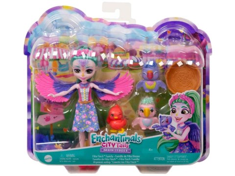 Enchantimals Lalka Filia Finch i sympatyczna rodzinka papuszek ZA5089