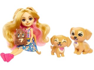 Enchantimals Lalka Golden Retriever figurki szczeniaków wiewiórka ZA5088