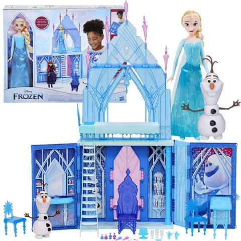 Hasbro duży Pałac Zamek Kraina Lodu Lalka Elsa bałwan Olaf Frozen ZA5080