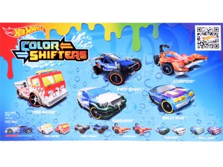 Hot Wheels Color Shifters samochody Resoraki zmieniają kolory 5szt ZA5083