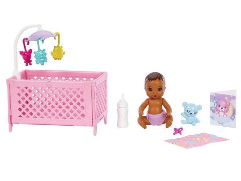 Lalka Barbie Skipper Babysitters opiekunka + bobas akcesoria HJY34 ZA5095 A