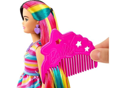 Lalka Barbie Totally Hair Kolorowe włosy akcesoria serduszka HCM90 ZA5085