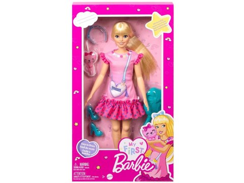 Lalka My First Barbie Moja Pierwsza ruchome kończyny + kotek HLL19 ZA5081