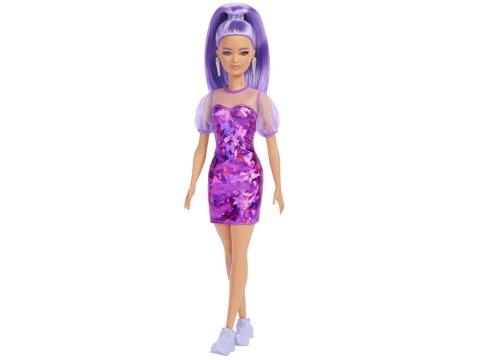 Lalka modowa Barbie Fashionistas nr178 HBV12 fioletowa stylizacja ZA5099