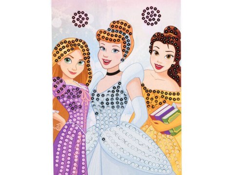 Disney Princess Księżniczki Kreatywna Wyklejanka diamencikowa ZA5130