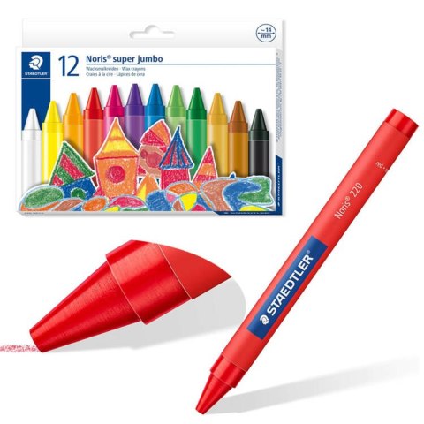 Staedtler Grube Kredki woskowe Jumbo 12 kredek woskowych AP0010