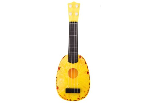 Ukulele Dla Dzieci Mini Gitara 4 Struny Motyw Ananasa Gitarka Żółta