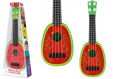 Ukulele Dla Dzieci Mini Gitara 4 Struny Owoc Arbuz