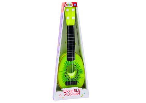 Ukulele Dla Dzieci Mini Gitara 4 Struny Owoc Kiwi Zielona 15"