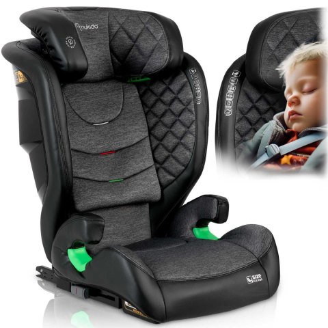 Fotelik samochodowy Nukido Louis czarno-szary 15-36 kg ISOFIX