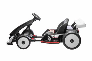 Pojazd Gokart Audi z Funkcją Driftu Biały do 50 kg 2x150W