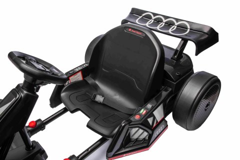 Gokart Audi z Funkcją Driftu Czarny 2x150W