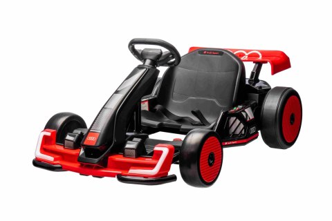 Gokart Audi Drift Czerwony do 50 kg 2x150W 24V