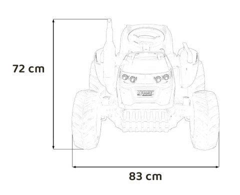 Pojazd Traktor GROW 1804 Ciemno Zielony