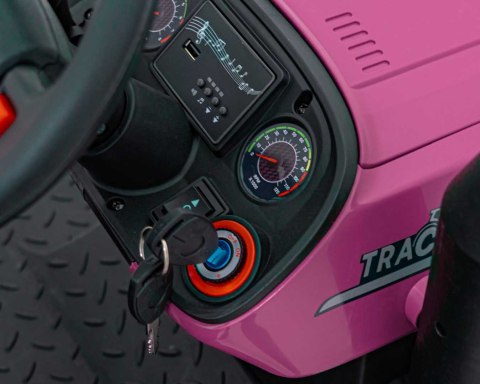 Pojazd Traktor GROW 1804 Różowy