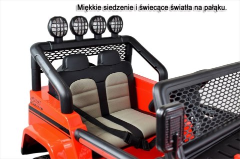 MEGA JEEP SUNSHINE, NAPĘD 4X4, 2X12V, WOLNY START/ MIĘKKIE KOŁA, BLUETOOTH, RADIO EXCLUSIVE/2388