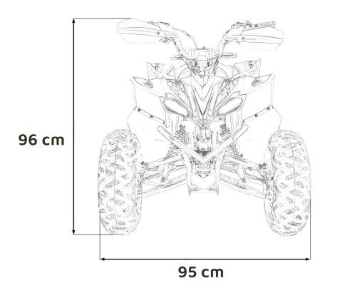 Pojazd Quad Spalinowy DESERT STORM Pomarańczowy