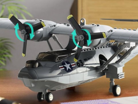 Klocki techniczne samolot bojowy PBY-5A Catalina 364 elementów ZA5322