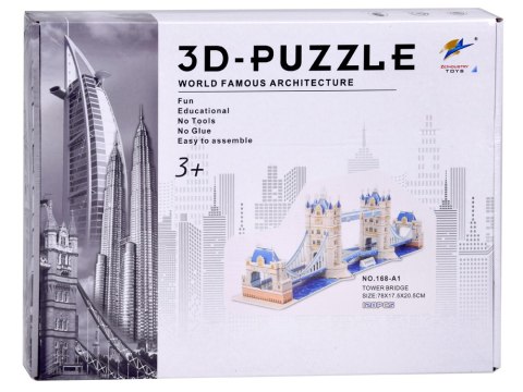 Puzzle 3D Tower Bridge 120-elementów Puzzle przestrzenne Londyn ZA5399