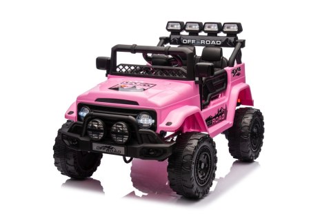 Auto dla dziecka terenowe 4x4 Pojazd Off-Road CLIMBER Różowy