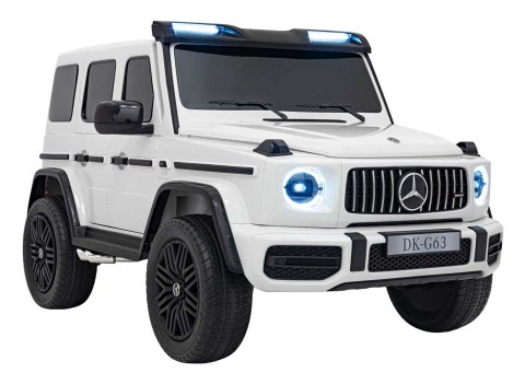 Auto na akumulator Mercedes G63 AMG XXL MP4 Biały 4x200W 24V