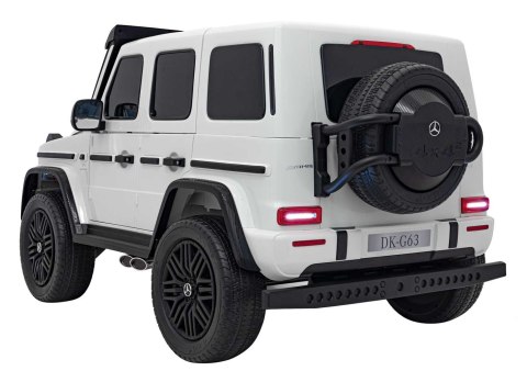 Auto na akumulator Mercedes G63 AMG XXL MP4 Biały 4x200W 24V