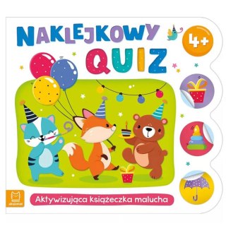 Aktywizująca książeczka z Naklejkami dla dzieci Naklejkowy quiz 4+ KS0950