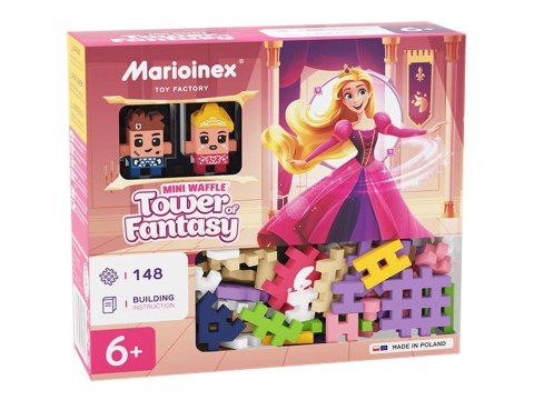 Marioinex Klocki mini wafle Wieża Fantazji 148ele 2 figurki ZA5493