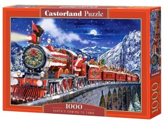 Puzzle świąteczne 1000-elementów Santa's Coming to Town